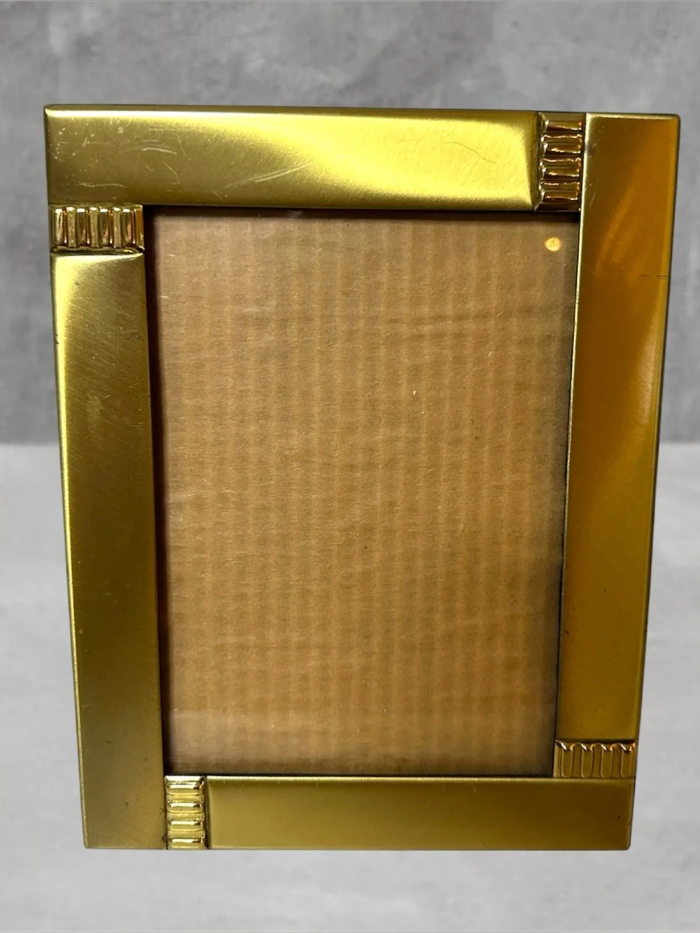 VINTAGE ART DECO STYLE BRASS PICTURE FRAME FITS 5X7